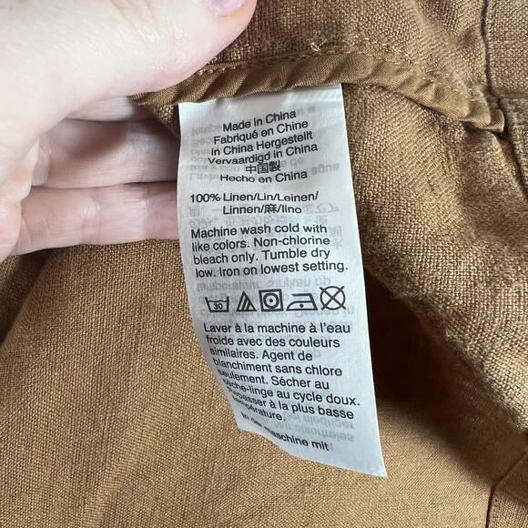 Madewell Women’s Linen Blazer Size XS Chestnut Brown Preppy Office Minimalist - Picture 4 of 7